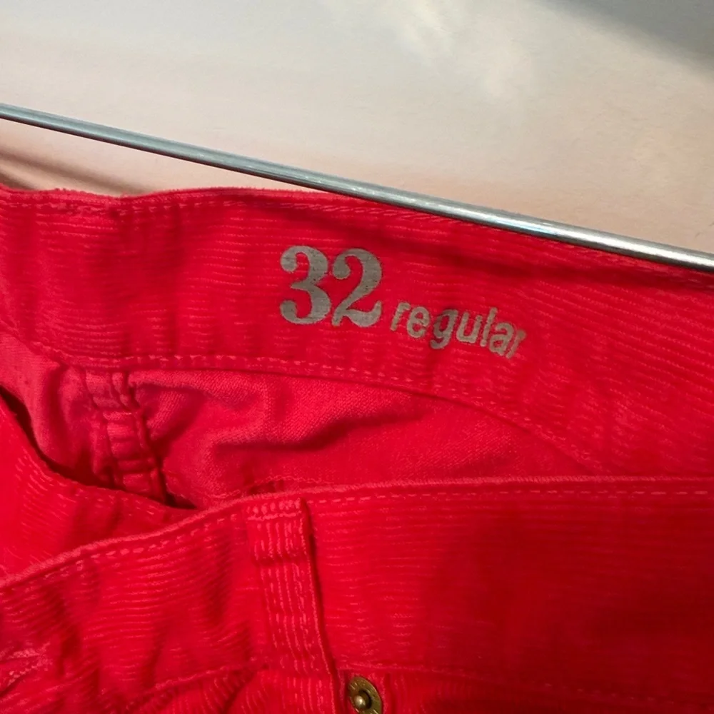Vintage J. Crew Women’s Red Straight Leg Corduroy Pants / Size 32 / Brand NWOT